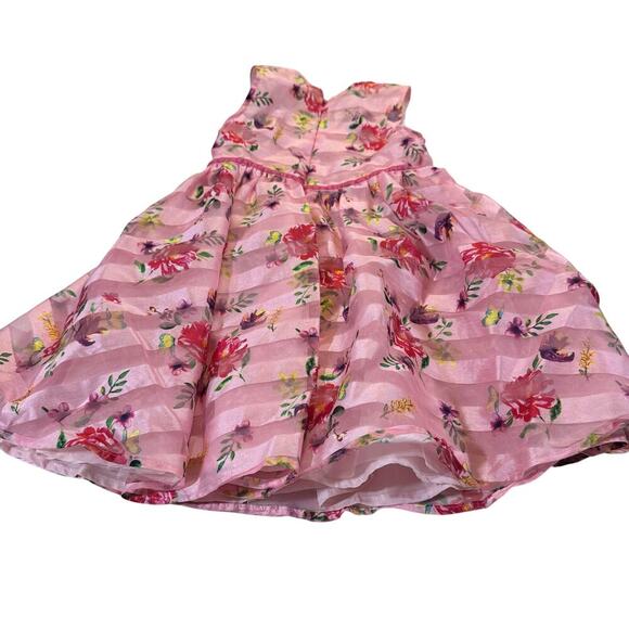 Special Editions Toddler Girl 3T Floral Pink Formal Dress - Picture 4 of 4